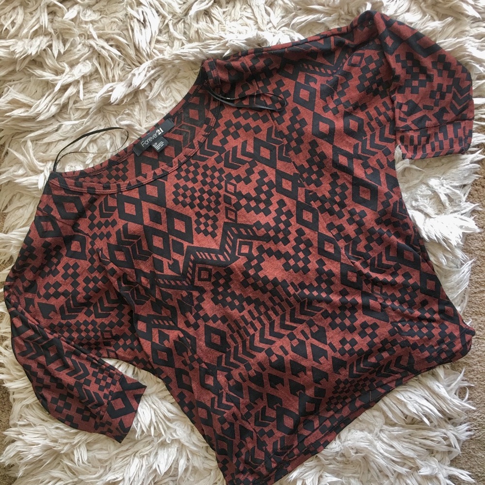 Forever 21 Tribal Print Shirt